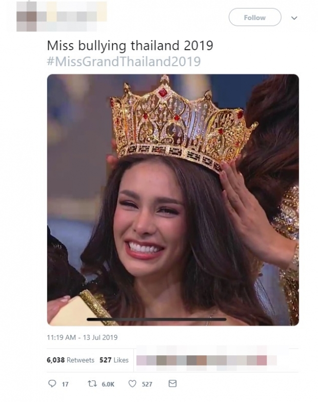 สื่อทั่วโลกเสนอข่าว โกโก้ มิสแกรนด์ไทยแลนด์ 2019 ไม่ควรได้มง!