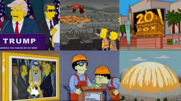 โซเชียลแห่แชร์! เหตุการณ์ที่การ์ตูน Simpsons ทำนายไว้แล้วเกิดขึ้นจริง