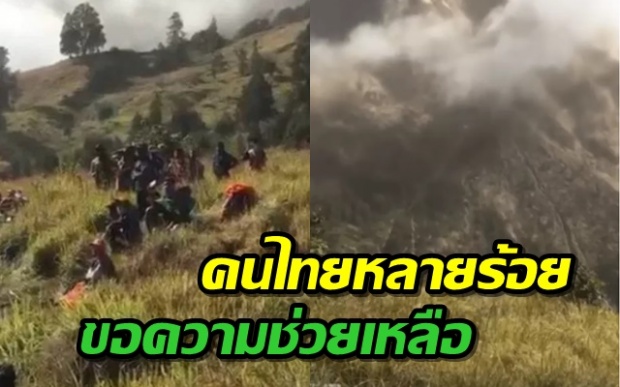 เผยภาพ-คลิป หลังแผ่นดินไหวภูเขาไฟอินโดฯ คนไทยหลายร้อย ขอความช่วยเหลือ