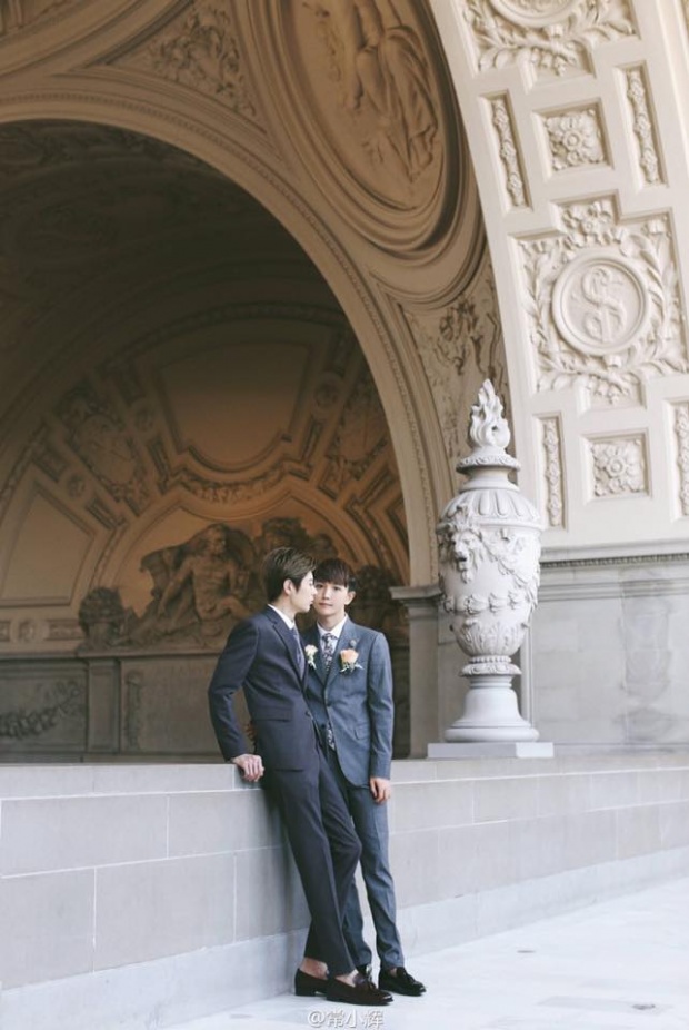 คู่รักจีน Denny และ Xiaohui สมรส สมรัก จูงมือวิวาห์ที่ซานฟรานซิสโก