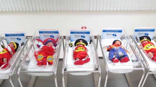 น่ารัก โรงพยาบาลดัง จับ หนูน้อย แรกเกิดแต่งเป็น-ตี๋-หมวย รับตรุษจีน