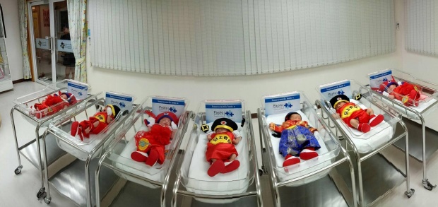 น่ารัก โรงพยาบาลดัง จับ หนูน้อย แรกเกิดแต่งเป็น-ตี๋-หมวย รับตรุษจีน
