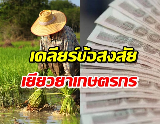 รวม 20 คำถาม! คลายข้อสงสัยกับเงินเยียวเกษตรกร 