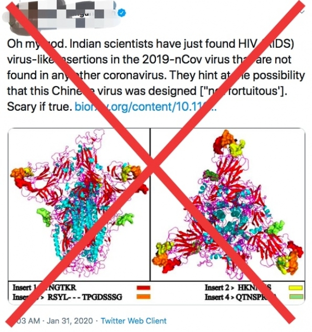 ‘อ.เจษฎ์’ อธิบาย ข่าว ‘ไวรัสโคโรนา’ ถูกตัดต่อพันธุกรรมผสม HIV เป็นอาวุธชีวภาพ