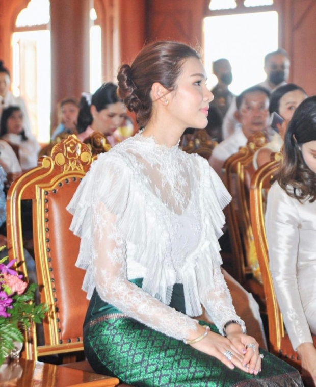 งามแต้งามว่า จุ๊บจิ๊บ ภริยา ธรรมนัส สวยสไตล์สาวเหนือในลุคผ้าไทย