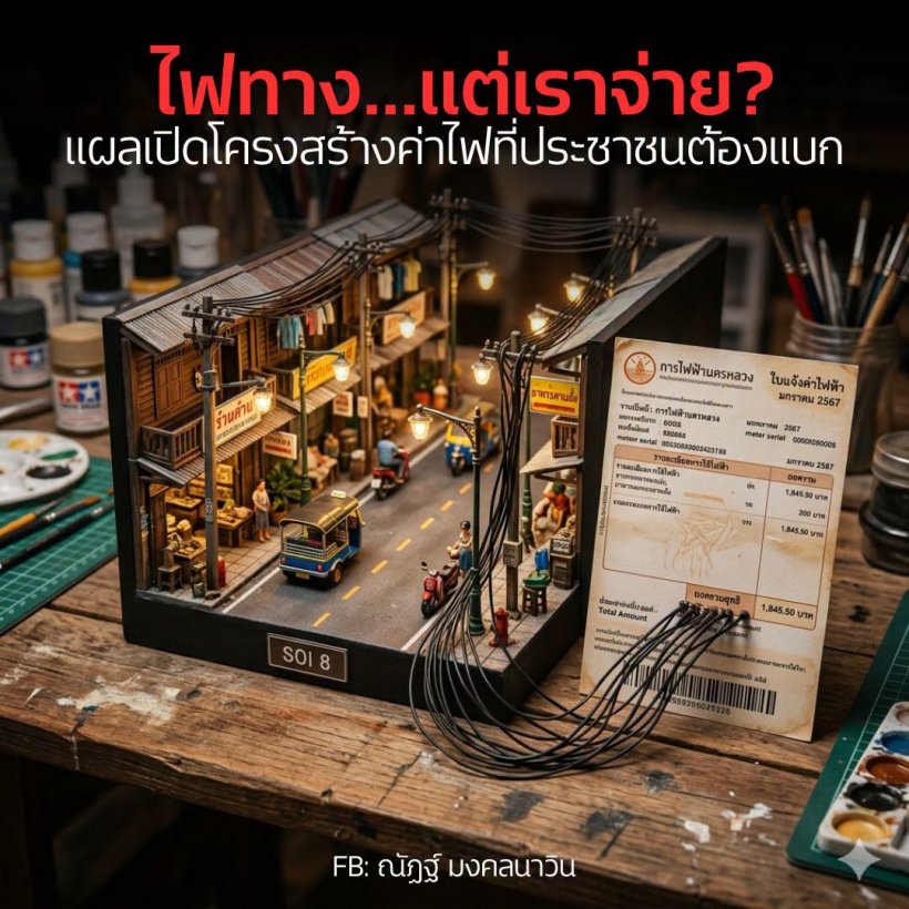 นักวิชาการ ปมคนไทยจ่ายค่าไฟส่องสว่าง