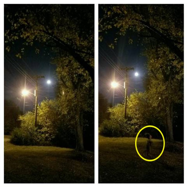 ขนหัวลุก!! ชายหนุ่ม นั่งชมพระจันทร์อยู่ดีๆ เห็นเงาแปลกๆวิ่งผ่าน รีบเอากล้องขึ้นมาถ่าย! 