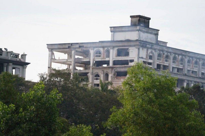 เปิดภาพล่าสุด คาสิโนทมอดา หลังถูกF-16 ทิ้งไข่ จนสิ้นสภาพ