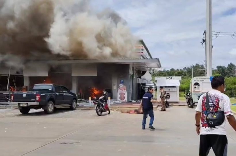 อพยพวุ่น! เขมรยิงปืนใหญ่ ตกใส่ปั๊มปตท. เสียชีวิตแล้ว 2 ราย